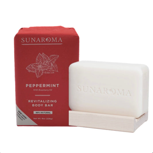Sunaroma Peppermint , Revitalizing Body Bar Soap